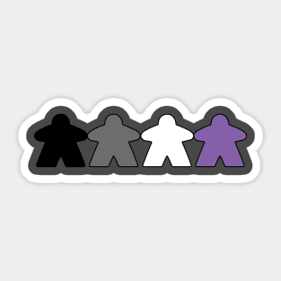 Asexual Meeples Sticker